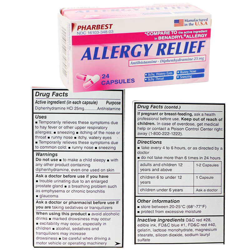 Diphenhydramine Allergy Relief tabs 